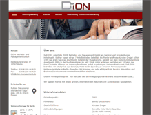 Tablet Screenshot of dion-management.de